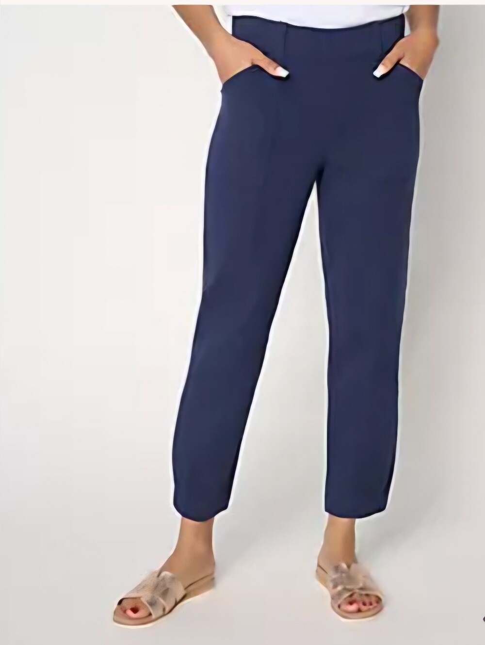 New XL Stretch Straight-Leg Women's Ankle Pants Anybody